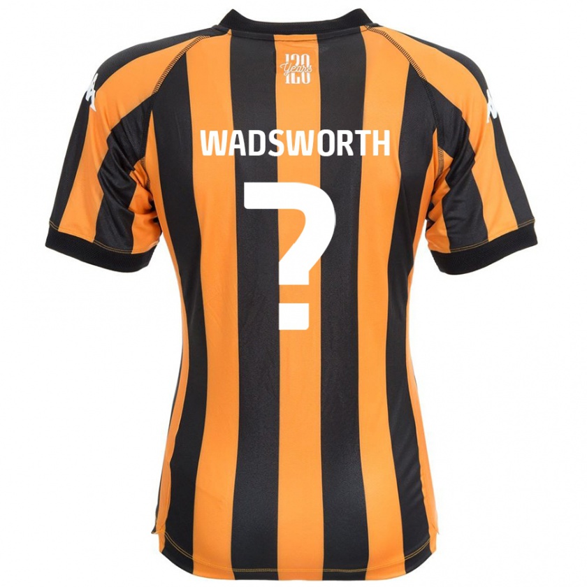 Kandiny Hombre Camiseta Noah Wadsworth #0 Negro Ámbar 1ª Equipación 2024/25 La Camisa