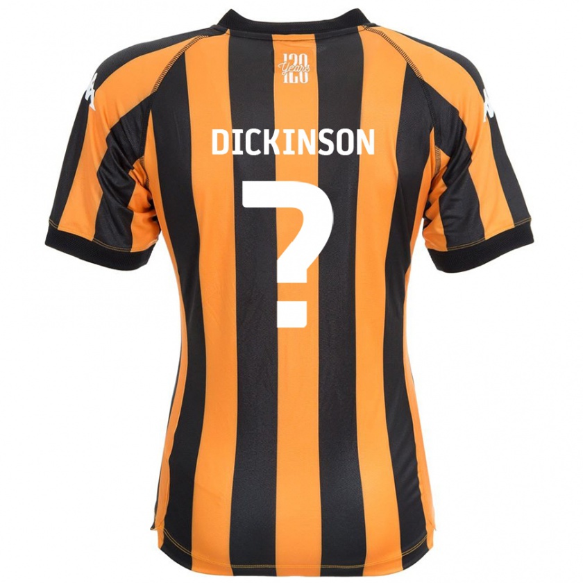 Kandiny Hombre Camiseta George Dickinson #0 Negro Ámbar 1ª Equipación 2024/25 La Camisa