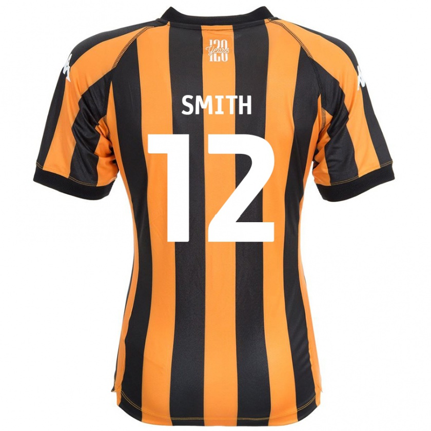 Kandiny Hombre Camiseta Emily Smith #12 Negro Ámbar 1ª Equipación 2024/25 La Camisa