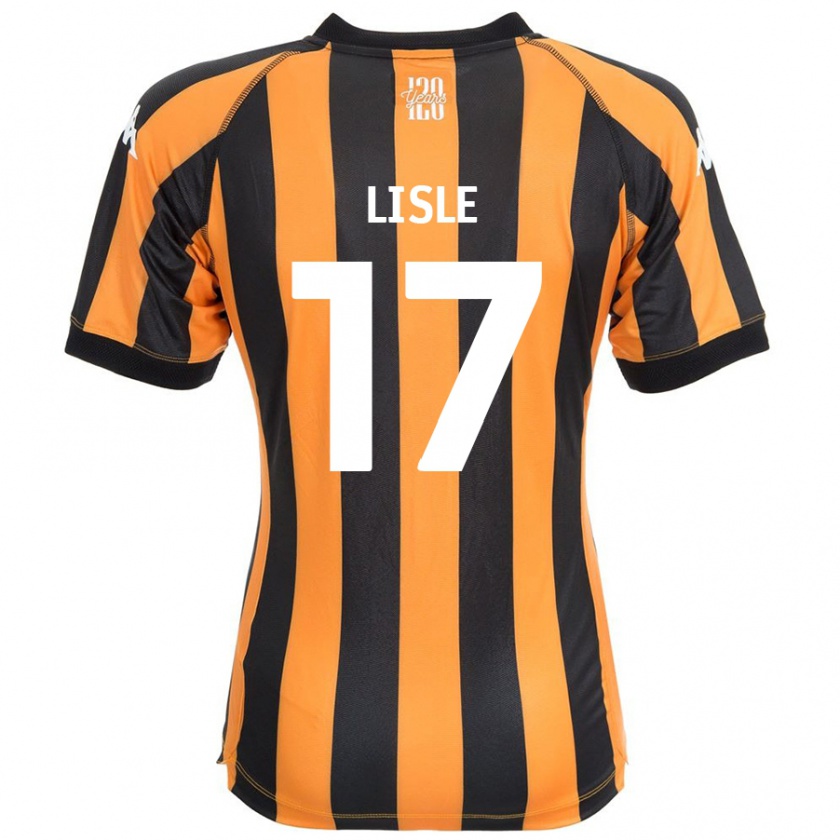 Kandiny Hombre Camiseta Mary Lisle #17 Negro Ámbar 1ª Equipación 2024/25 La Camisa