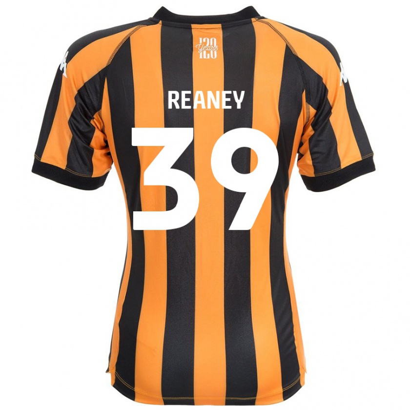 Kandiny Hombre Camiseta Mollie Reaney #39 Negro Ámbar 1ª Equipación 2024/25 La Camisa