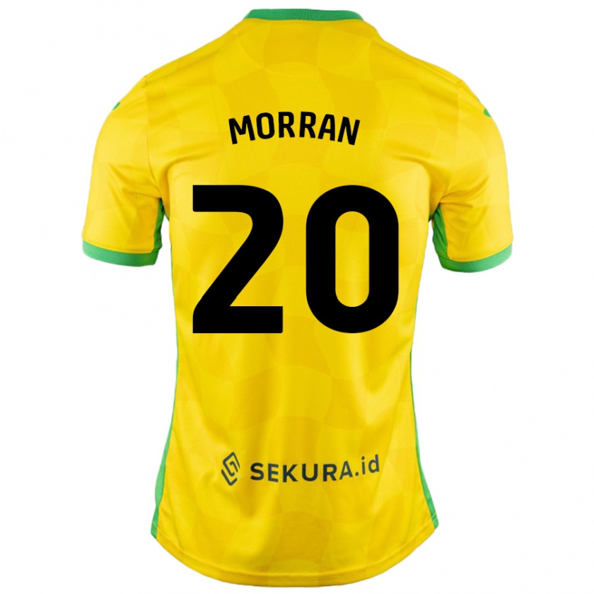 Kandiny Män Eloise Morran #20 Gul Grön Hemmatröja Matchtröjor 2024/25 Tröjor T-Tröja