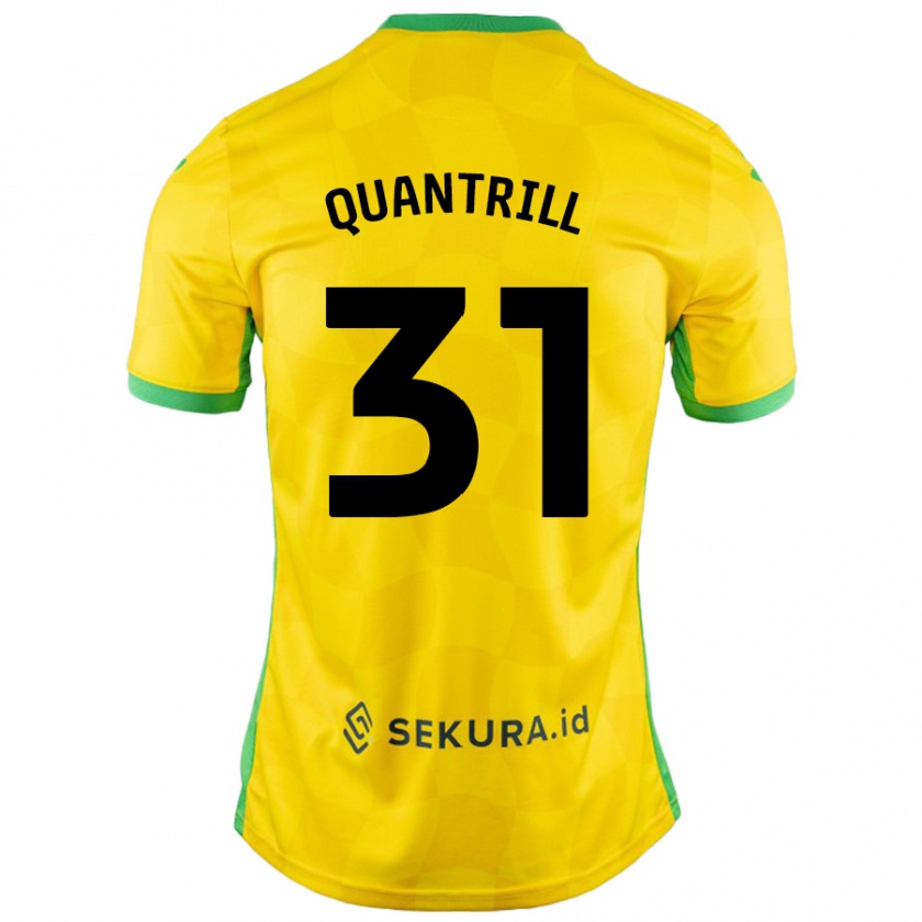 Kandiny Herren Sarah Quantrill #31 Gelb Grün Heimtrikot Trikot 2024/25 T-Shirt Österreich