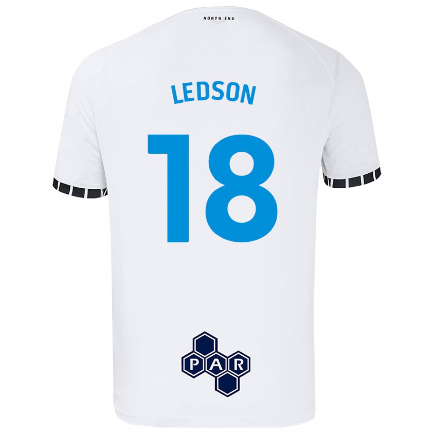 Kandiny Hombre Camiseta Ryan Ledson #18 Blanco 1ª Equipación 2024/25 La Camisa