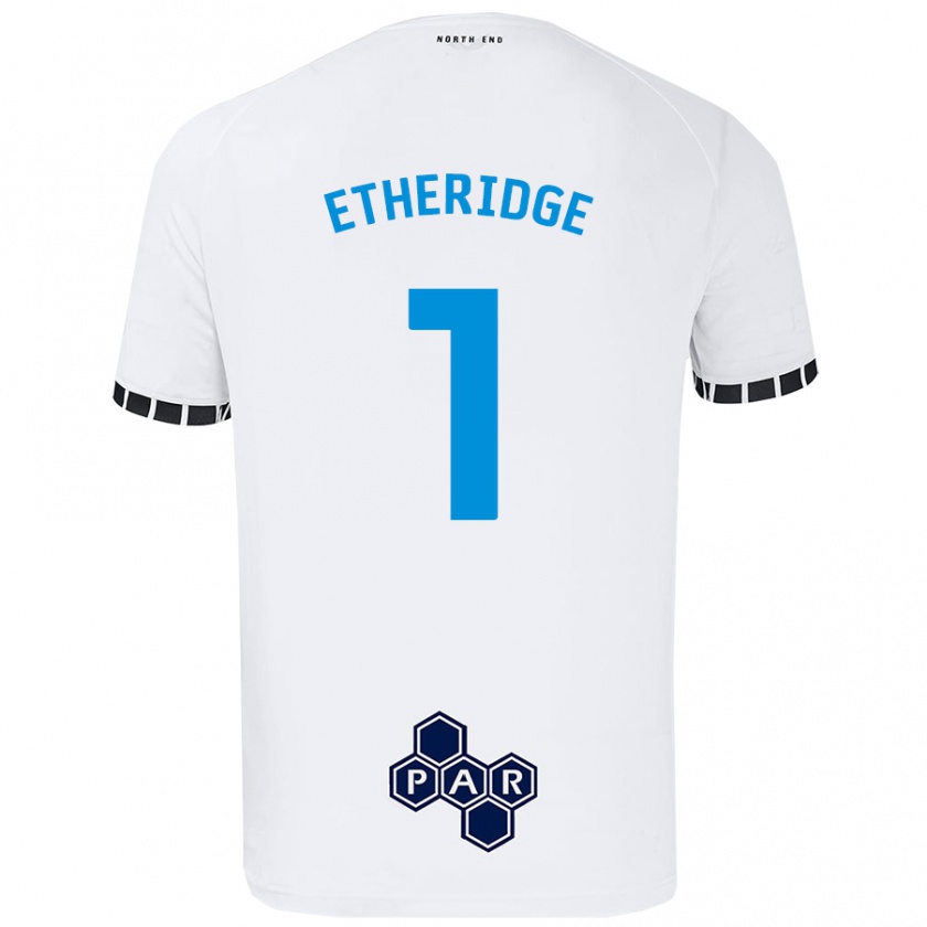 Kandiny Heren Ellie Etheridge #1 Wit Thuisshirt Thuistenue 2024/25 T-Shirt België