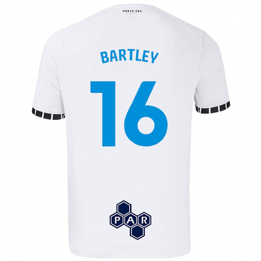 Kandiny Hombre Camiseta Melanie Bartley #16 Blanco 1ª Equipación 2024/25 La Camisa