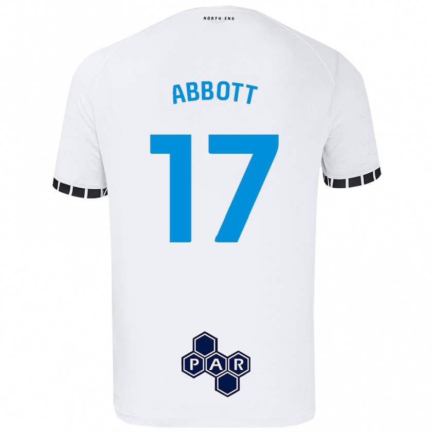 Kandiny Hombre Camiseta Becky Abbott #17 Blanco 1ª Equipación 2024/25 La Camisa