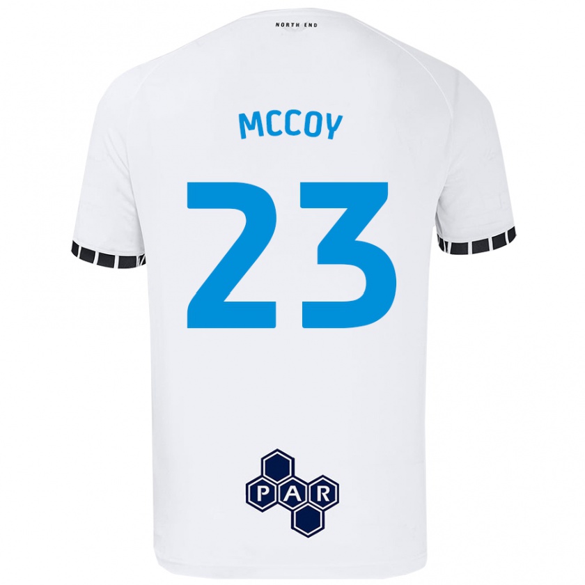 Kandiny Homem Camisola Faye Mccoy #23 Branco Principal 2024/25 Camisa Brasil