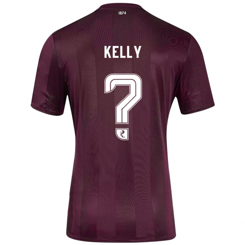 Kandiny Homem Camisola Ryan Kelly #0 Borgonha Principal 2024/25 Camisa Brasil