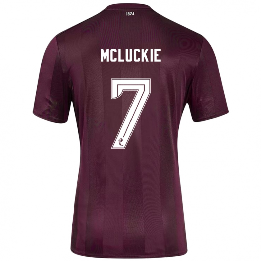 Kandiny Heren Bobby Mcluckie #7 Bordeauxrood Thuisshirt Thuistenue 2024/25 T-Shirt België