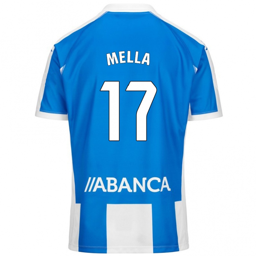 Kandiny Herren David Mella #17 Blau Weiß Heimtrikot Trikot 2024/25 T-Shirt Österreich