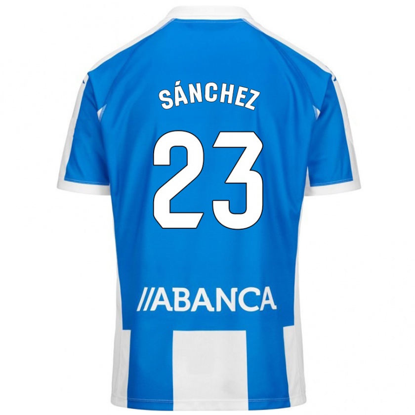 Kandiny Herren Kevin Sánchez #23 Blau Weiß Heimtrikot Trikot 2024/25 T-Shirt Österreich