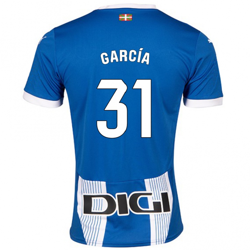 Kandiny Uomo Maglia Gaizka García #31 Blu Kit Gara Home 2024/25 Maglietta