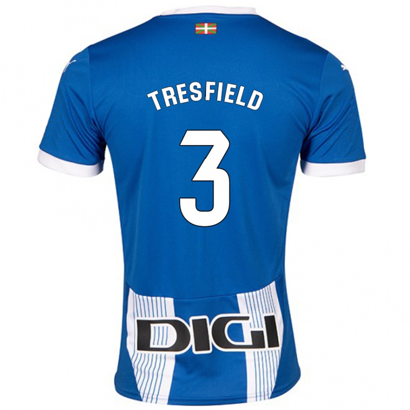 Kandiny Hombre Camiseta Laurène Tresfield #3 Azul 1ª Equipación 2024/25 La Camisa