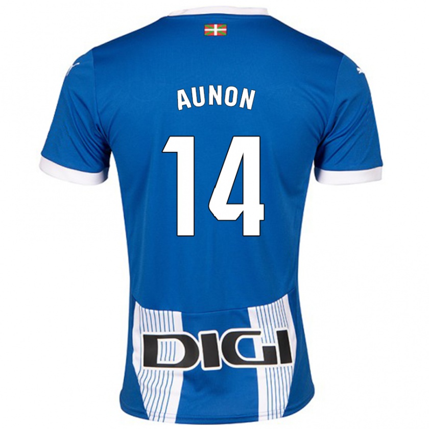 Kandiny Homem Camisola Cristina Auñón #14 Azul Principal 2024/25 Camisa Brasil