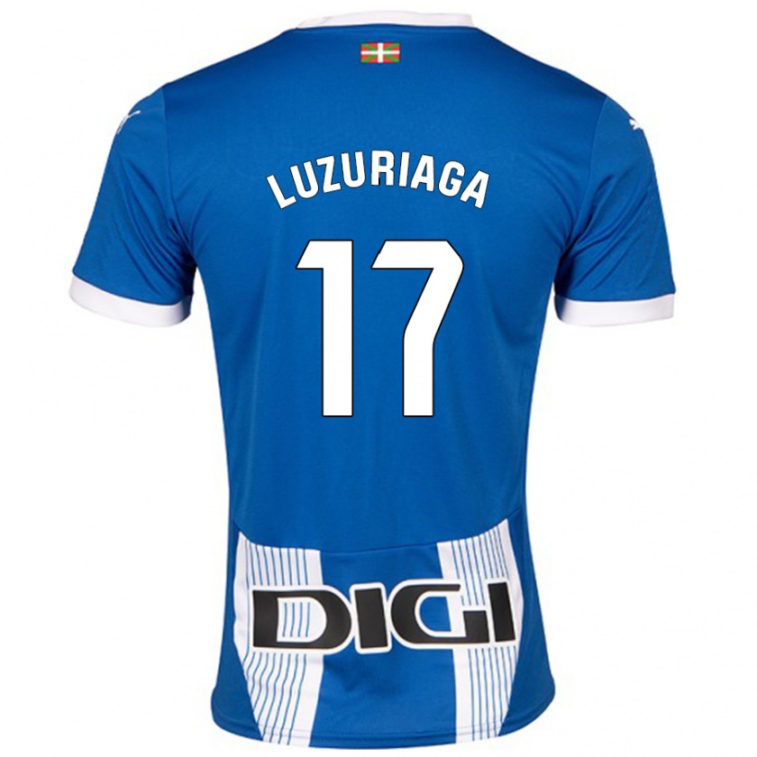 Kandiny Hombre Camiseta Judith Luzuriaga #17 Azul 1ª Equipación 2024/25 La Camisa México