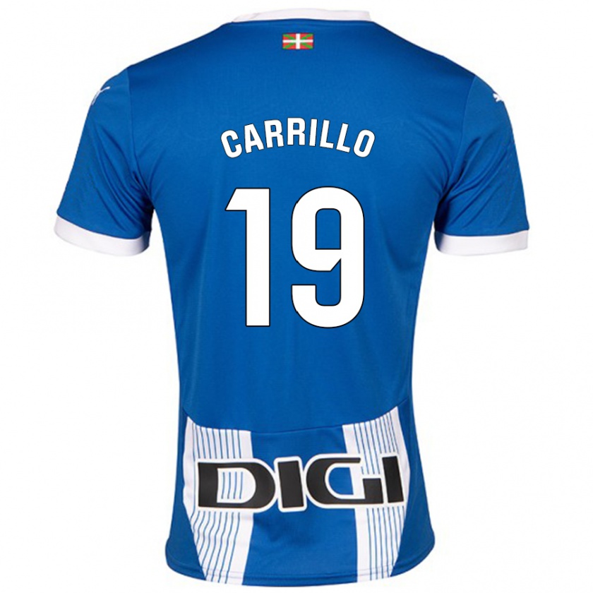 Kandiny Homem Camisola Sara Carrillo #19 Azul Principal 2024/25 Camisa Brasil