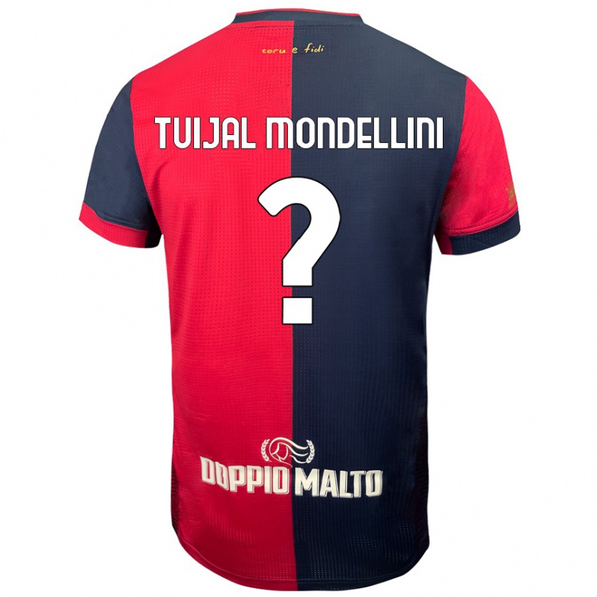 Kandiny Hombre Camiseta Luca Tuijal Mondellini #0 Rojo Azul Más Oscuro 1ª Equipación 2024/25 La Camisa