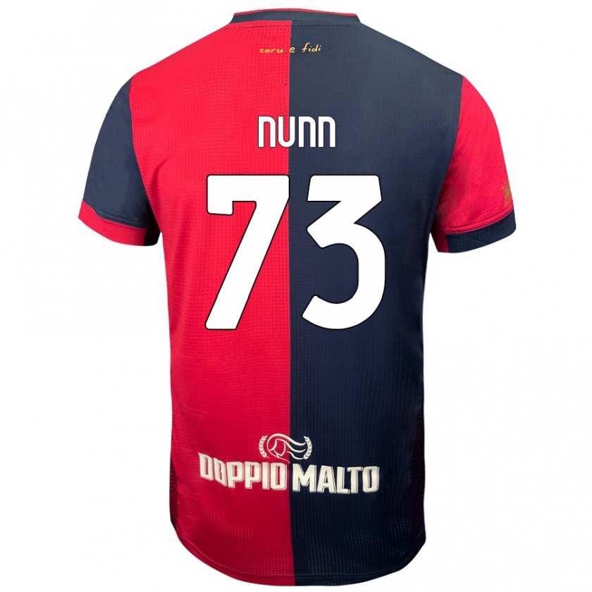 Kandiny Hombre Camiseta Jack Nunn #73 Rojo Azul Más Oscuro 1ª Equipación 2024/25 La Camisa