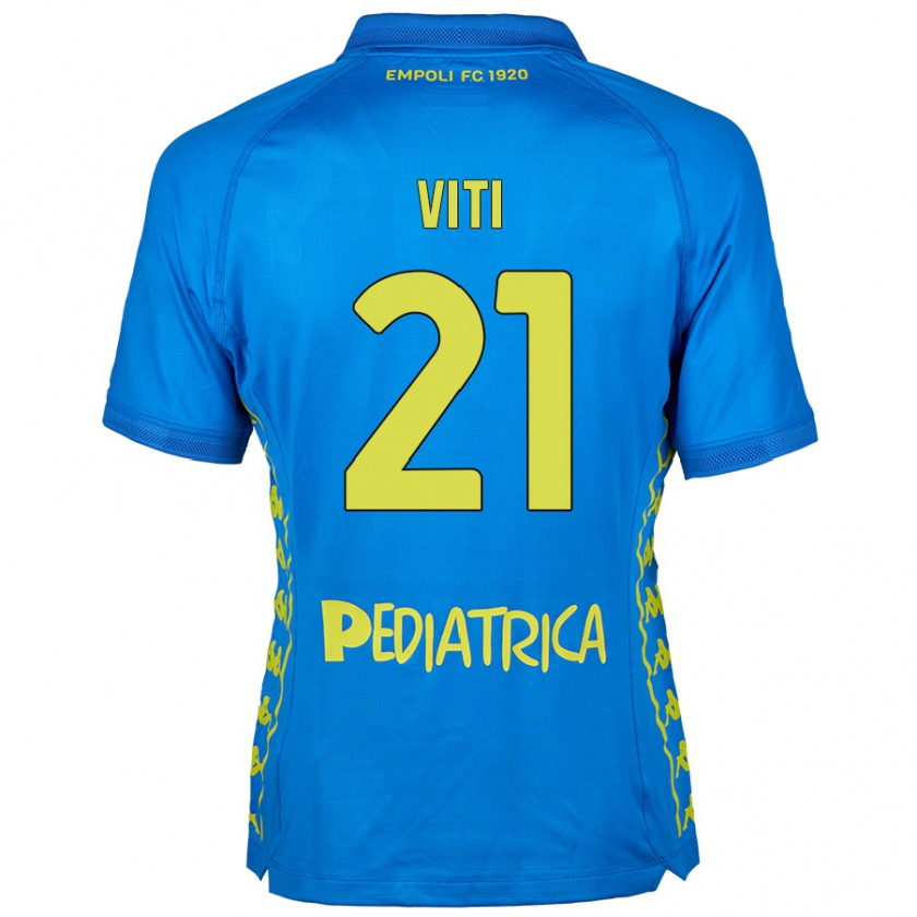 Kandiny Herren Mattia Viti #21 Blau Heimtrikot Trikot 2024/25 T-Shirt Österreich