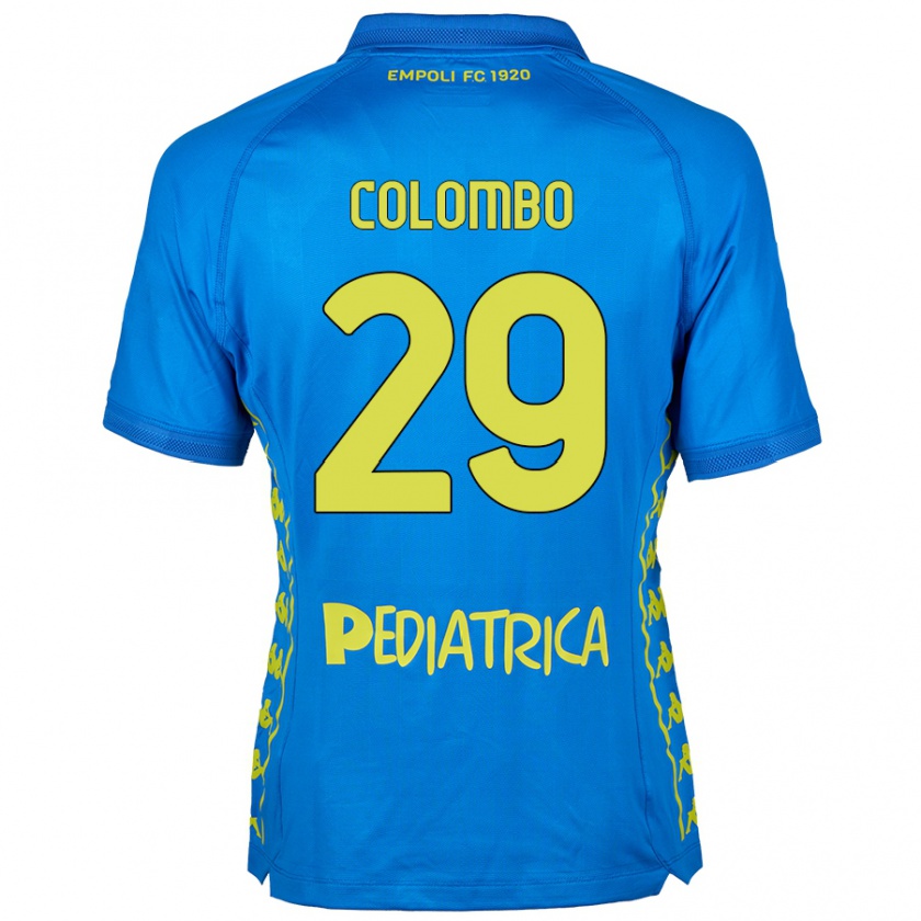 Kandiny Heren Lorenzo Colombo #29 Blauw Thuisshirt Thuistenue 2024/25 T-Shirt België