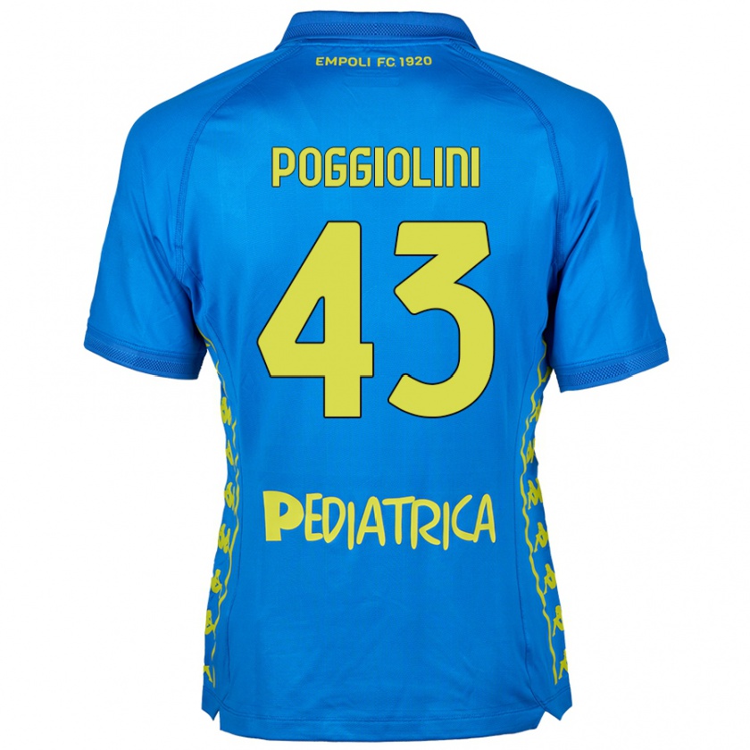 Kandiny Homem Camisola Duccio Poggiolini #43 Azul Principal 2024/25 Camisa Brasil