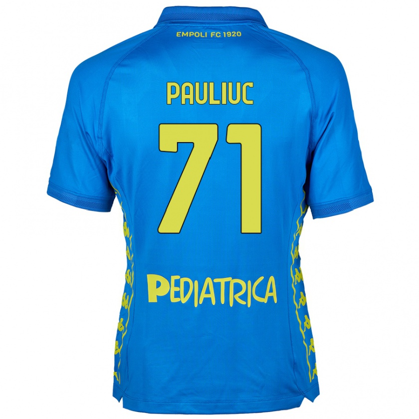 Kandiny Heren Nicolò Pauliuc #71 Blauw Thuisshirt Thuistenue 2024/25 T-Shirt België