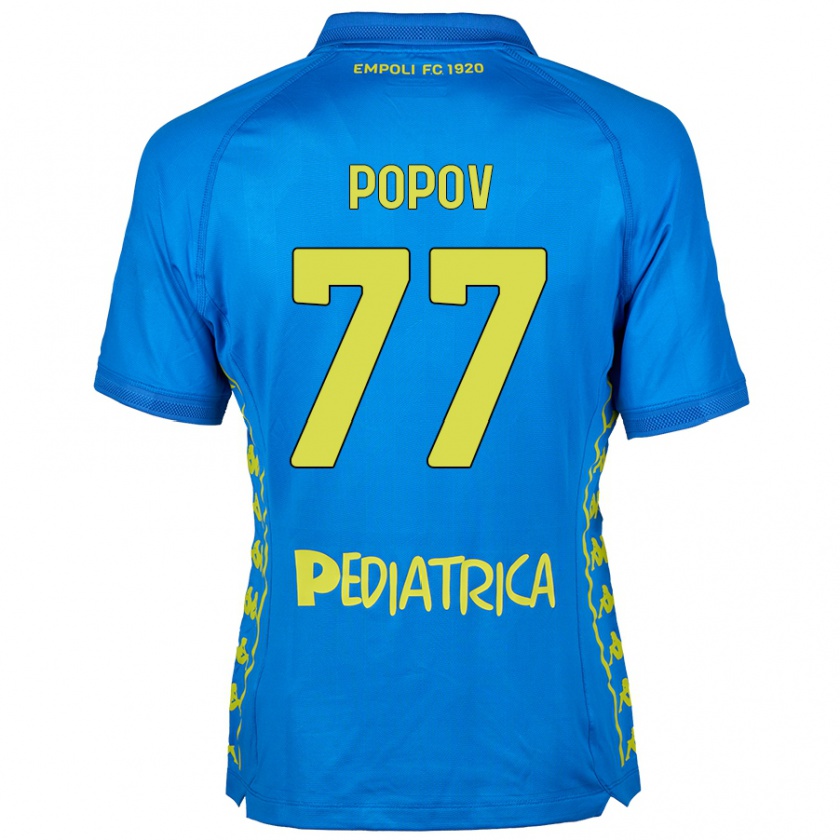 Kandiny Hombre Camiseta Bogdan Popov #77 Azul 1ª Equipación 2024/25 La Camisa