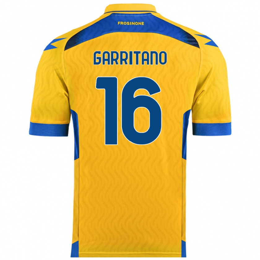 Kandiny Hombre Camiseta Luca Garritano #16 Amarillo 1ª Equipación 2024/25 La Camisa