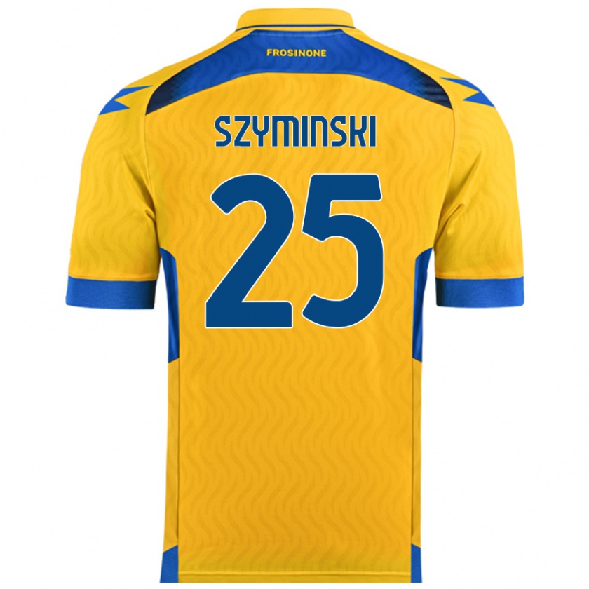 Kandiny Hombre Camiseta Przemyslaw Szyminski #25 Amarillo 1ª Equipación 2024/25 La Camisa