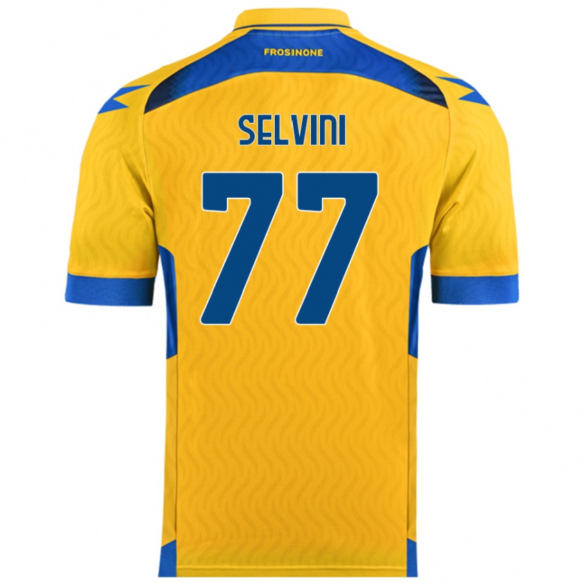 Kandiny Herren Alessandro Selvini #77 Gelb Heimtrikot Trikot 2024/25 T-Shirt Österreich