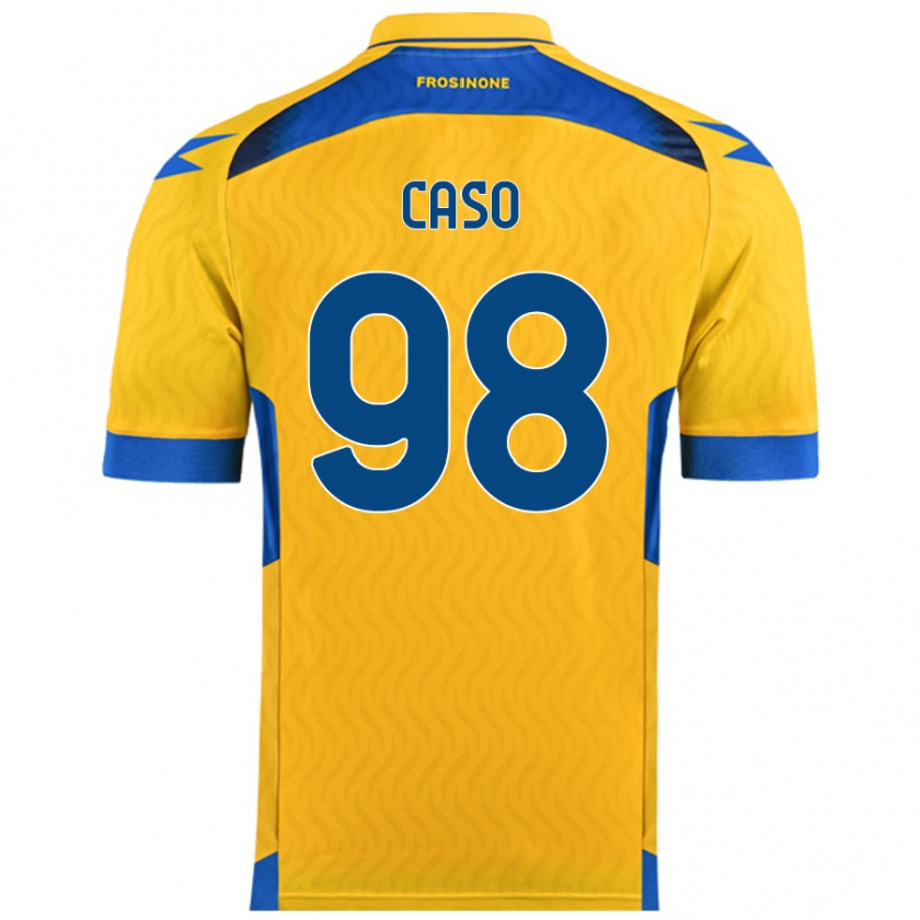 Kandiny Hombre Camiseta Giuseppe Caso #98 Amarillo 1ª Equipación 2024/25 La Camisa