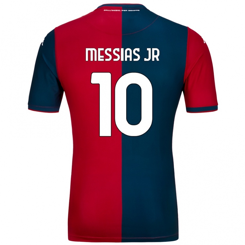 Kandiny Uomo Maglia Junior Messias #10 Rosso Blu Scuro Kit Gara Home 2024/25 Maglietta