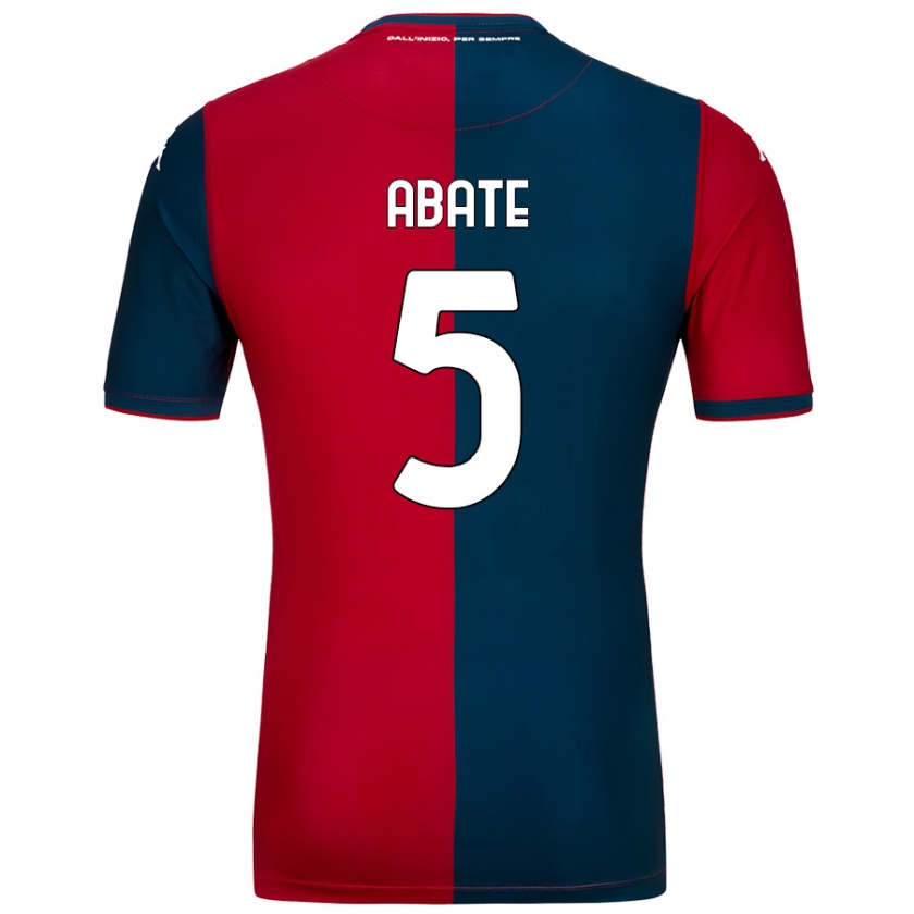 Kandiny Herren Giada Abate #5 Rot Dunkelblau Heimtrikot Trikot 2024/25 T-Shirt Österreich