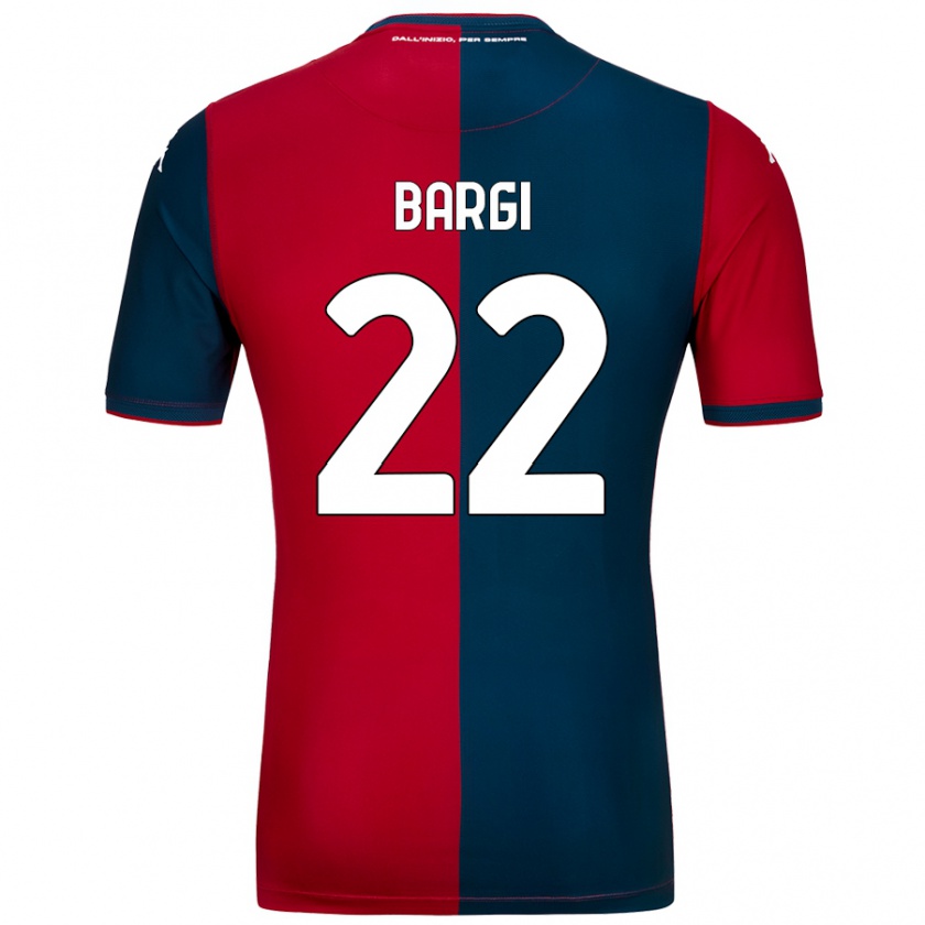 Kandiny Heren Caterina Bargi #22 Rood Donkerblauw Thuisshirt Thuistenue 2024/25 T-Shirt België