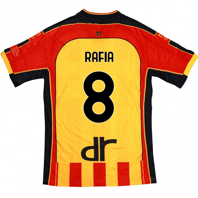 Kandiny Heren Hamza Rafia #8 Geel Rood Thuisshirt Thuistenue 2024/25 T-Shirt België