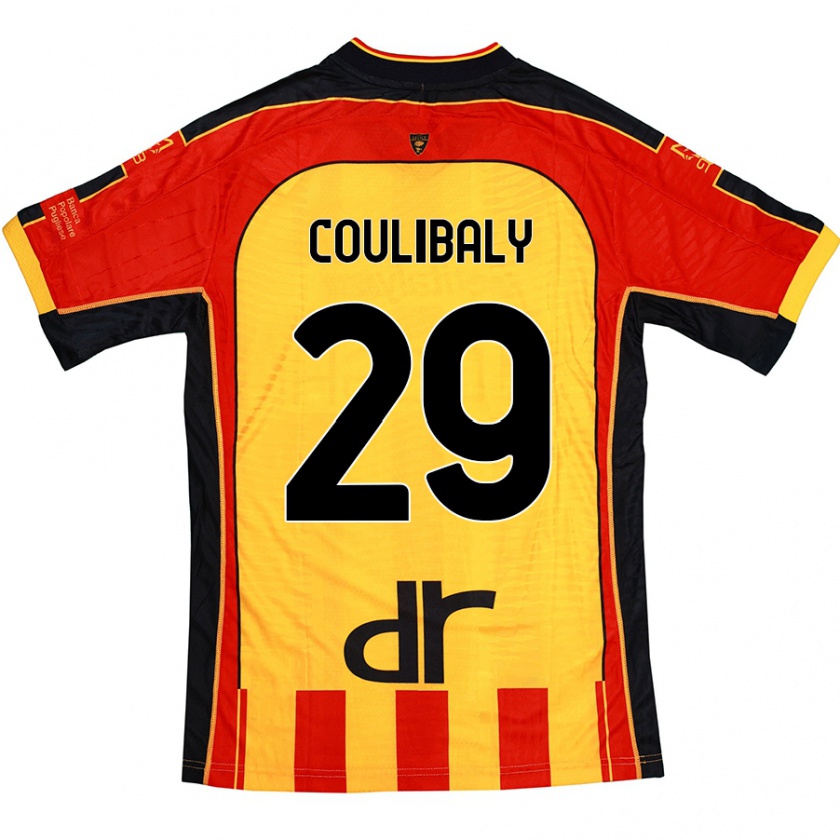 Kandiny Heren Lassana Coulibaly #29 Geel Rood Thuisshirt Thuistenue 2024/25 T-Shirt België