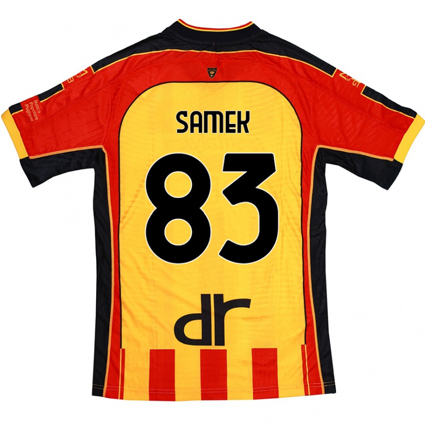 Kandiny Uomo Maglia Daniel Samek #83 Giallo Rosso Kit Gara Home 2024/25 Maglietta