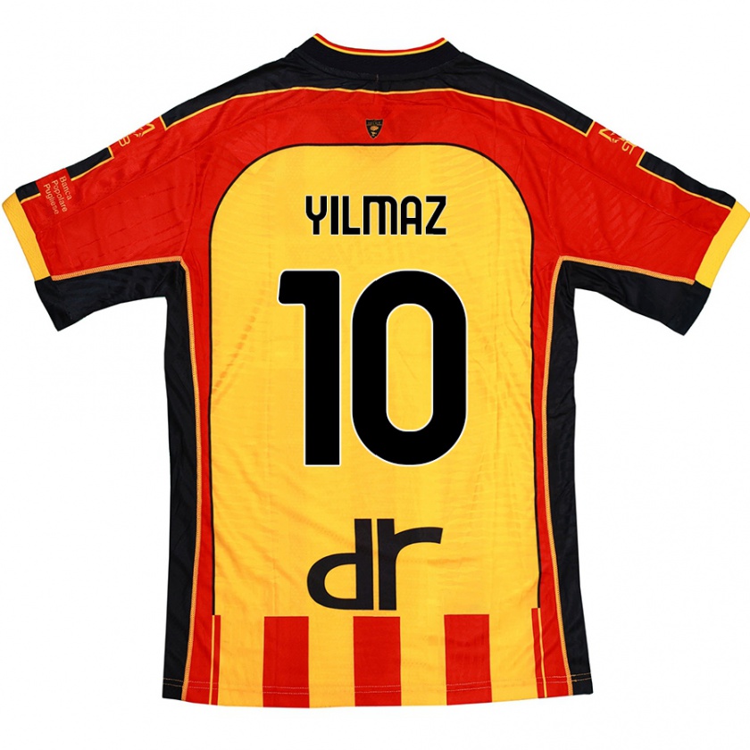 Kandiny Heren Enes Yilmaz #10 Geel Rood Thuisshirt Thuistenue 2024/25 T-Shirt België