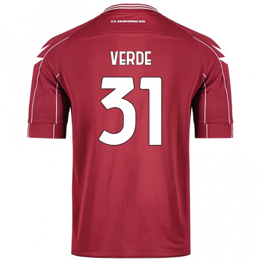 Kandiny Herren Daniele Verde #31 Burgundrot Heimtrikot Trikot 2024/25 T-Shirt Österreich