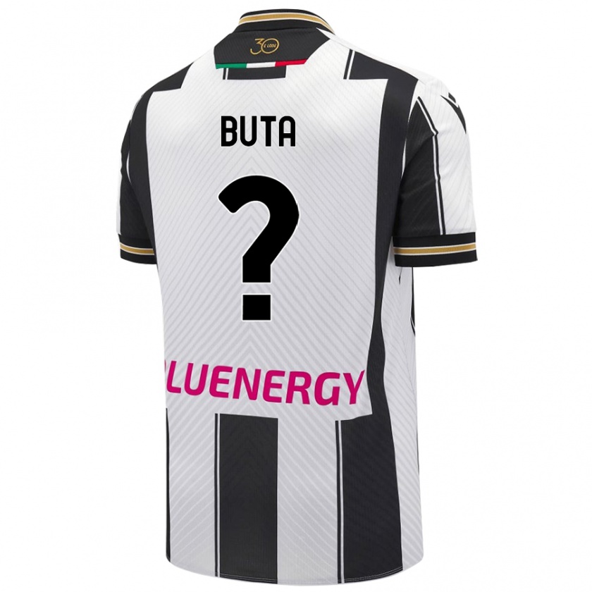 Kandiny Hombre Camiseta Leonardo Buta #0 Blanco Negro 1ª Equipación 2024/25 La Camisa México