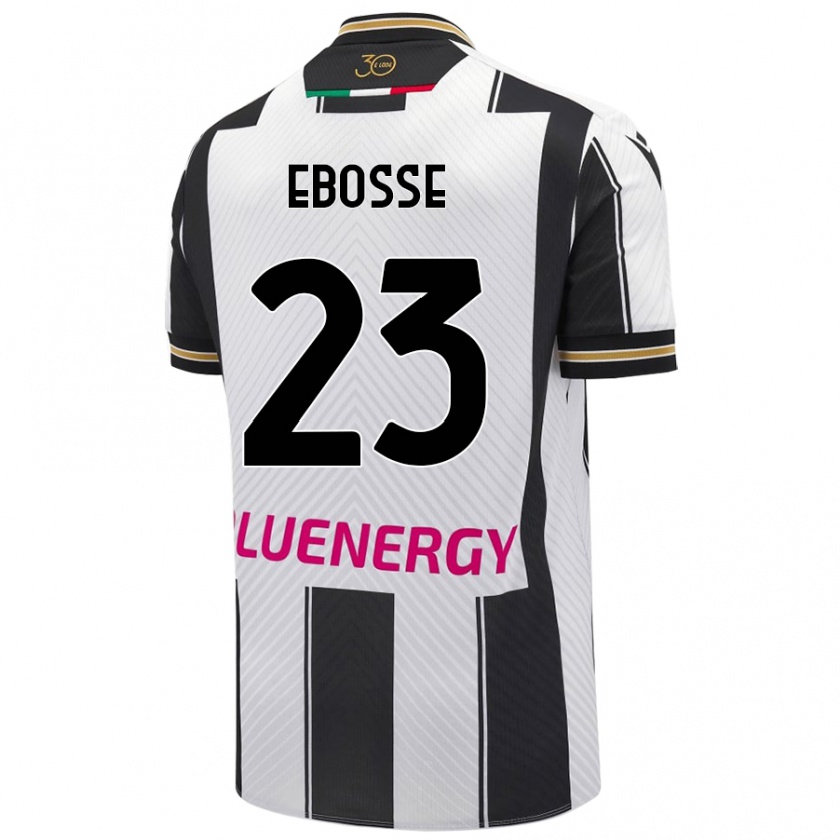 Kandiny Heren Enzo Ebosse #23 Wit Zwart Thuisshirt Thuistenue 2024/25 T-Shirt België