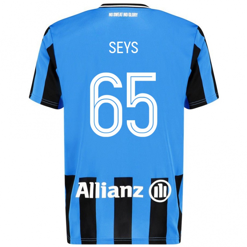 Kandiny Homem Camisola Joaquin Seys #65 Céu Azul Preto Principal 2024/25 Camisa Brasil