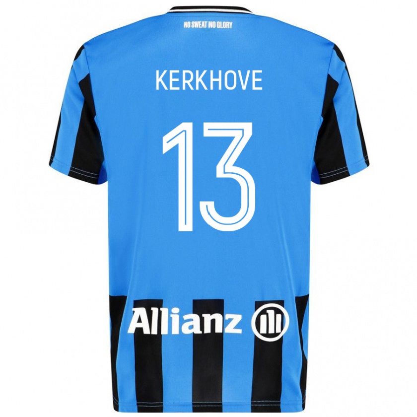 Kandiny Heren Angel Kerkhove #13 Hemelsblauw Zwart Thuisshirt Thuistenue 2024/25 T-Shirt België