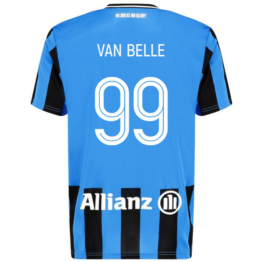 Kandiny Uomo Maglia Lyndsey Van Belle #99 Azzurro Nero Kit Gara Home 2024/25 Maglietta