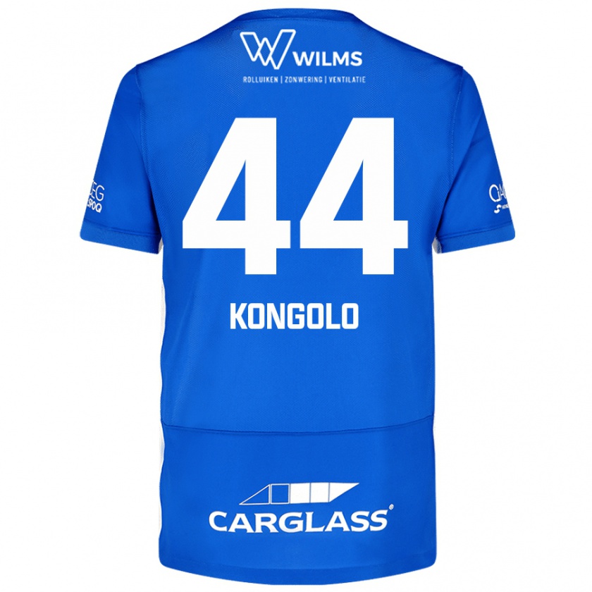 Kandiny Män Josue Kongolo #44 Blå Hemmatröja Matchtröjor 2024/25 Tröjor T-Tröja