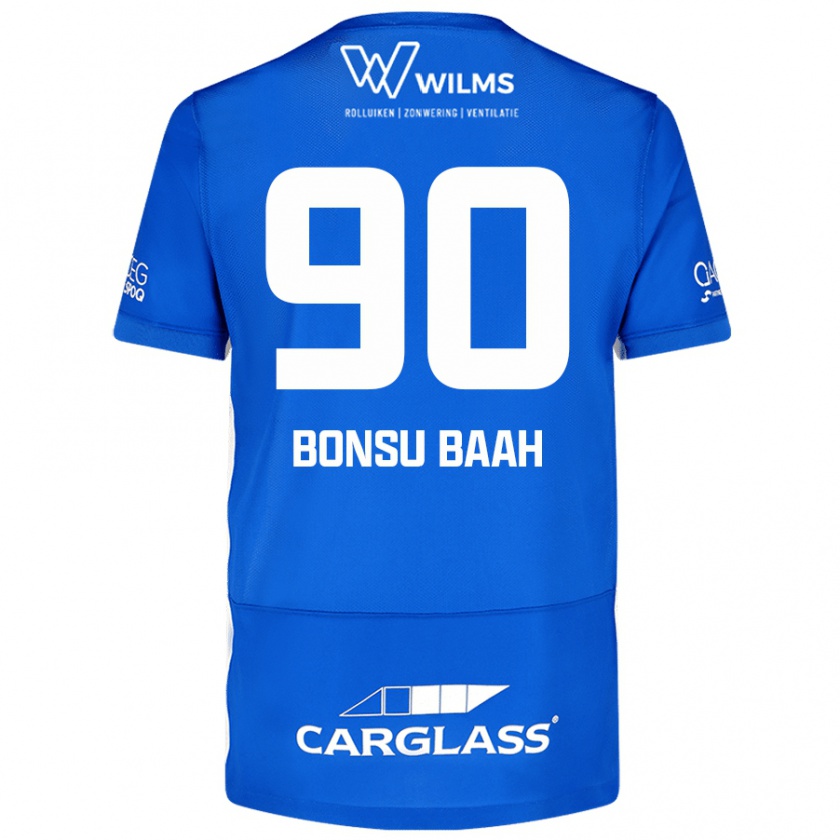 Kandiny Uomo Maglia Christopher Bonsu Baah #90 Blu Kit Gara Home 2024/25 Maglietta