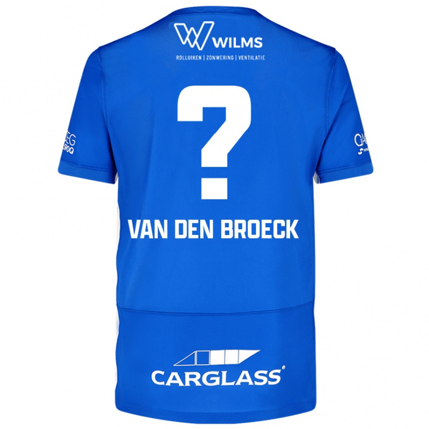 KandinyメンズKobe Van Den Broeck#0青ホームシャツ2024/25ジャージーユニフォーム