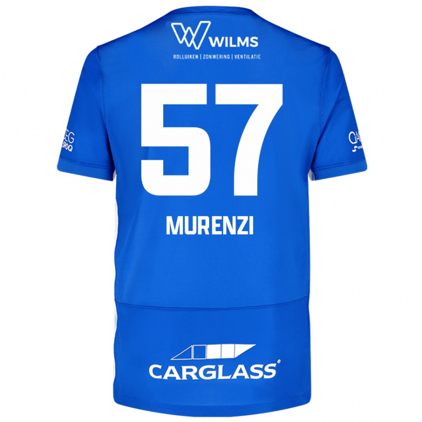 Kandiny Uomo Maglia Aaron Murenzi #57 Blu Kit Gara Home 2024/25 Maglietta