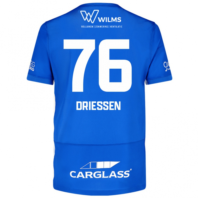 KandinyメンズJelle Driessen#76青ホームシャツ2024/25ジャージーユニフォーム